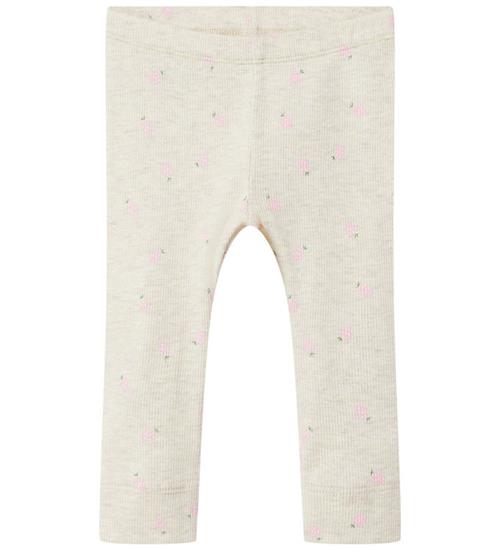 Name It Leggings - Rib - NbfDabua - Peyote Melange m. JordbÃ¦r