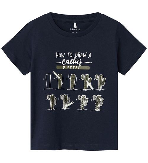 Se Name It Name It T-shirt - NmmPhow - Dark Sapphire/ Cactus ved KidsWorld