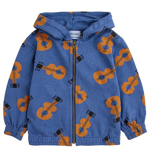 Bobo Choses Bobo Choses Sweatcardigan - Navy Blue m. Guitarer