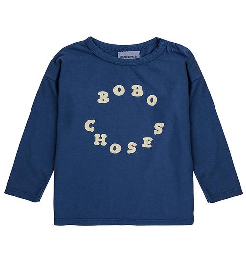 Se Bobo Choses Bluse - Circle - Navy Blue ved KidsWorld