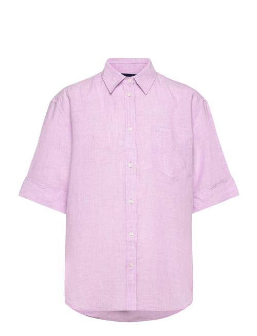 GANT D2. Rel Ss Linen Chambray Shirt GANT Purple