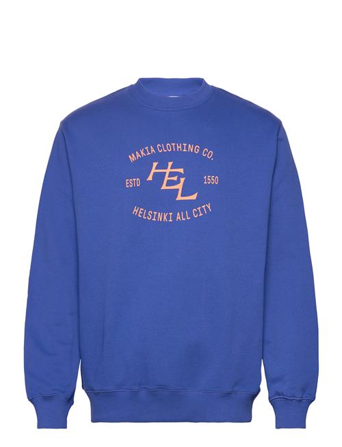 Makia All City Sweatshirt Makia Blue