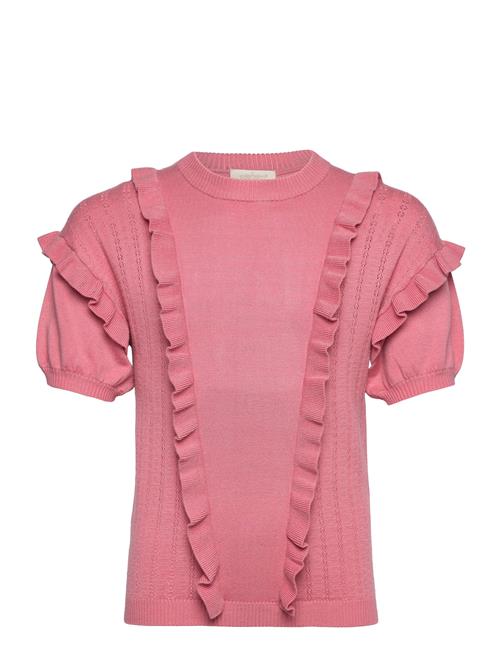 Creamie Pullover Ss Pointelle Creamie Pink