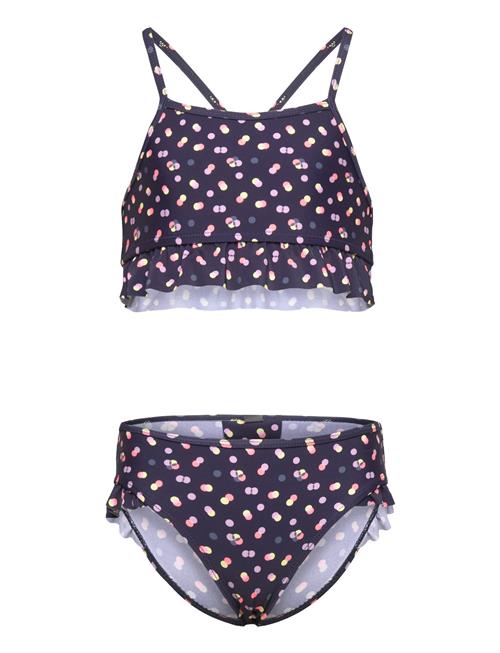 Bikini W. Frills, Aop Color Kids Patterned