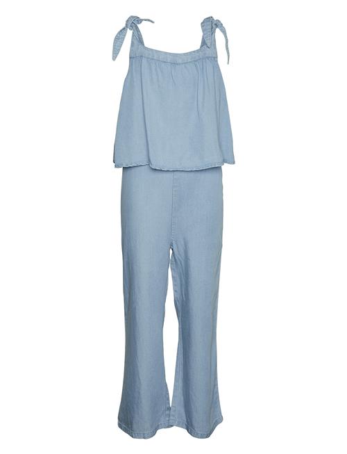 Se Vero Moda Girl Vmbree Sl Wide Jumpsuit Girl Vero Moda Girl Blue ved Booztlet