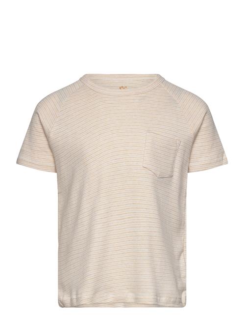 Copenhagen Colors Striped T-Shirt With Pocket Copenhagen Colors Beige