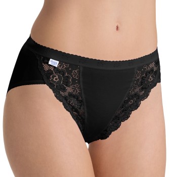 Sloggi Trusser Chic Tai Brief Sort bomuld 42 Dame