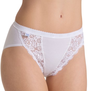 Se Sloggi Trusser Chic Tai Brief Hvid bomuld 40 Dame ved Timarco