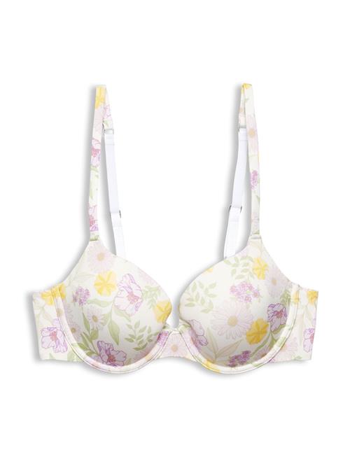 Esprit Bodywear Women Made Of Recycled Material: Underwire Bra With A Floral Print Esprit Bodywear Women White