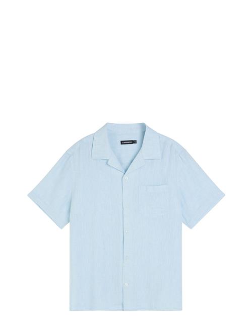 J. Lindeberg Linen Melange Ss Reg Shirt J. Lindeberg Blue