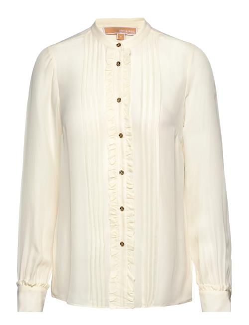 Se Michael Kors Rfl Button Down Blouse Michael Kors White ved Booztlet