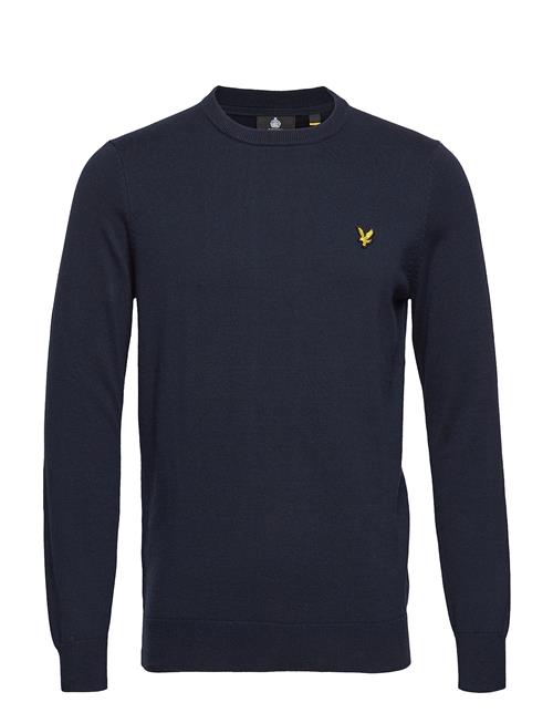 Se Lyle & Scott Cotton Crew Neck Jumper Lyle & Scott Blue ved Booztlet