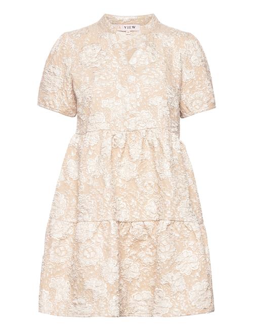 A-View Ida Short Sleeve Dress A-View Beige