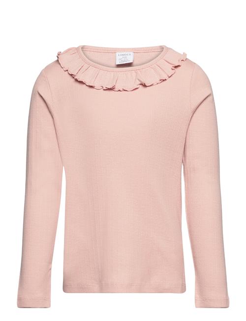 Se Lindex Top Drop Needle Frill Collar Lindex Pink ved Booztlet