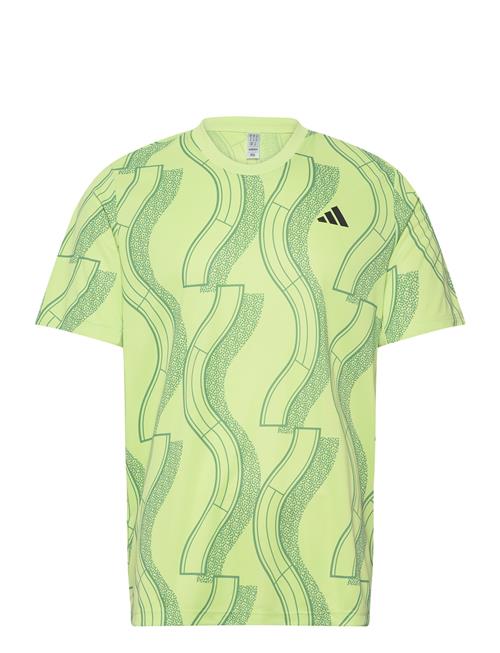 Se adidas Performance Club Graphic Tee Adidas Performance Green ved Booztlet