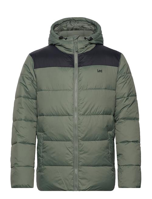 Se Lee Jeans Puffer Jacket Lee Jeans Green ved Booztlet