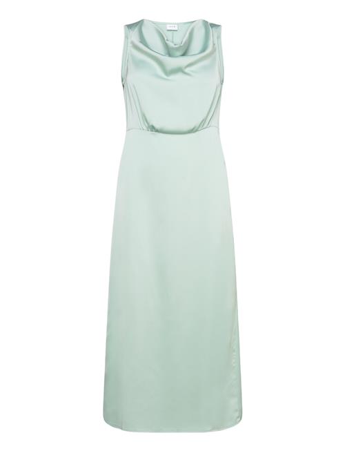 Vila Viravenna Waterfall S/L Maxi Dress-Noos Vila Green