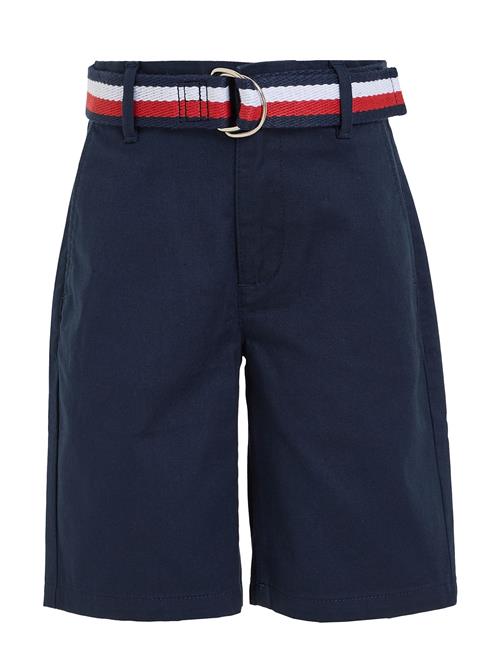 Se Tommy Hilfiger Woven Belted Shorts Tommy Hilfiger Navy ved Booztlet