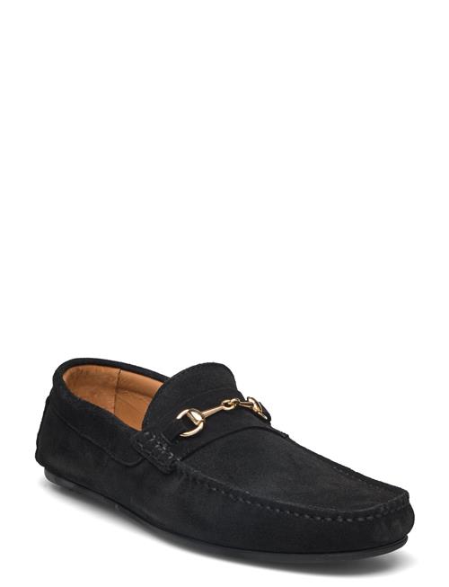 Selected Homme Slhsergio Suede Horsebit Driving Shoe Selected Homme Black