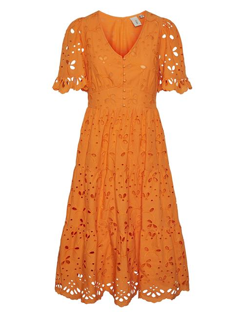 YAS Yaskanikka 2/4 Midi Dress YAS Orange