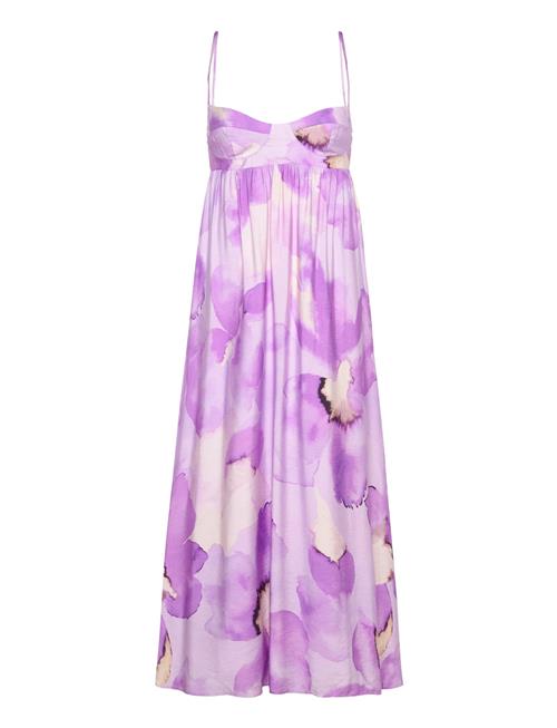 Bardot Lenora Printed Midi Dress Bardot Purple