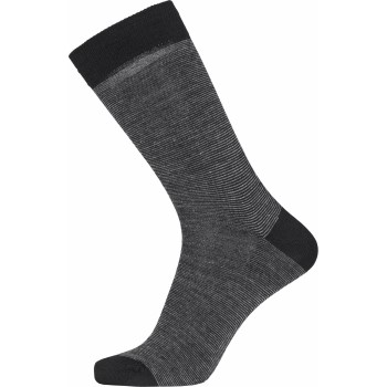 Egtved Strømper Twin Wool Cotton Sock Sort Str 45/48