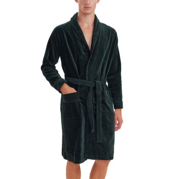 Se JBS Bath Robe Mørkgrøn  bomuld Small Herre ved Timarco