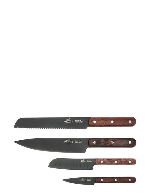 Se Lion Sabatier Knife Set Phenix 4-Pack Lion Sabatier Black ved Booztlet