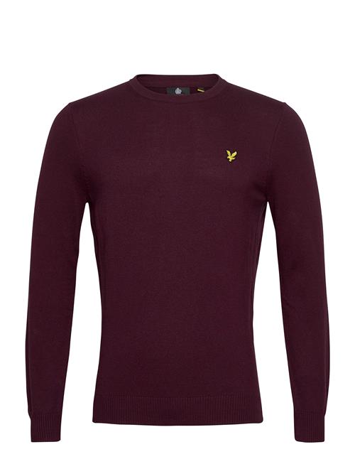 Cotton Merino Crew Jumper Lyle & Scott Burgundy