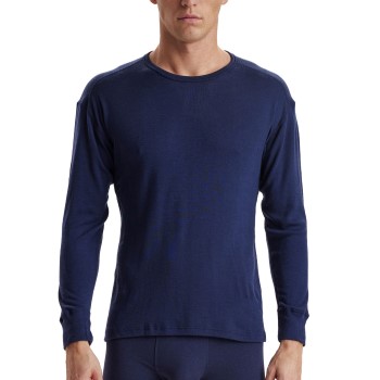 Se JBS Wool Long Sleeve T-Shirt Marineblå uld Large Herre ved Timarco