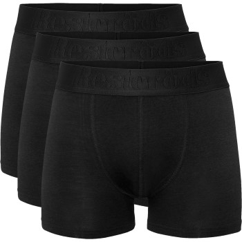 Resteröds 3P Organic Cotton Boxer Regular Leg Sort økologisk bomuld Small Herre