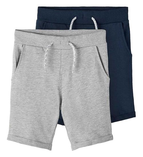 Name It Name It Sweatshorts - Noos - NkmVermo - 2-pak - Grey Melange