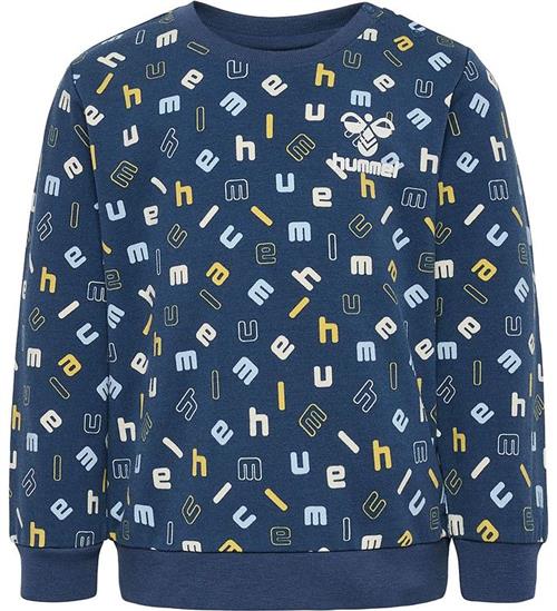 Se Hummel Hummel Sweatshirt - HmlHappy You - Sargasso Sea ved KidsWorld