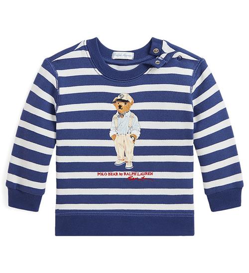 Se Polo Ralph Lauren Polo Ralph Lauren Sweatshirt - Hemingway - Navy/Hvidstribet m. B ved KidsWorld