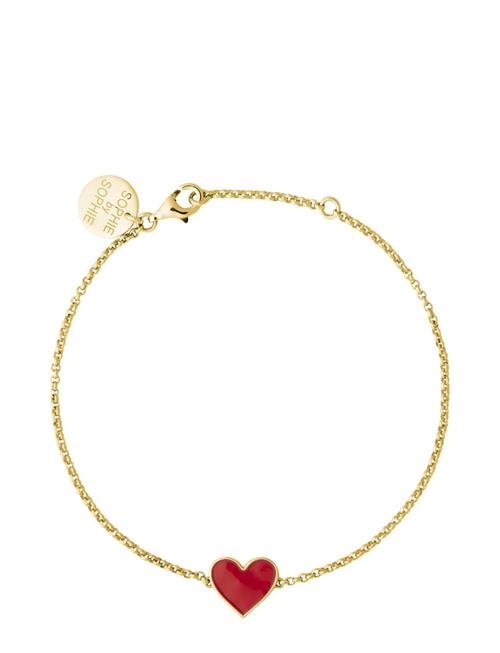 Se SOPHIE by SOPHIE Enamel Heart Bracelet SOPHIE By SOPHIE Gold ved Booztlet