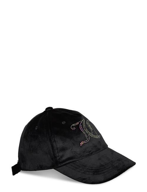 Se Juicy Couture Diamante Velour Cap Juicy Couture Black ved Booztlet