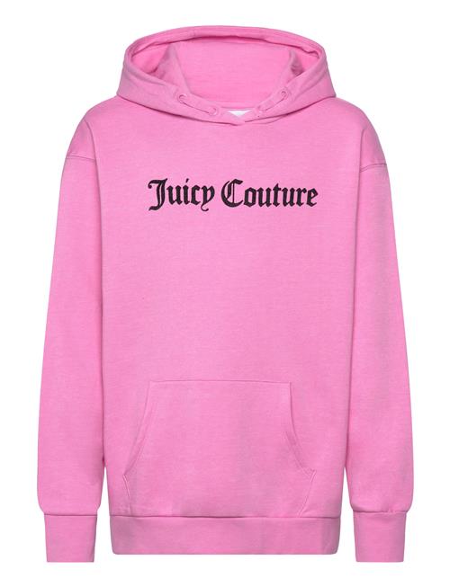 Juicy Couture Juicy Flocked Oth Over Hoody Juicy Couture Pink