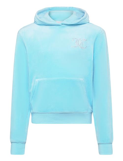 Juicy Couture Diamante Velour Oth Hoodie Juicy Couture Blue