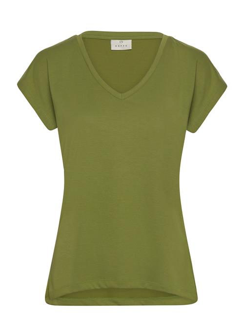 Se Kaffe Kalise T-Shirt Kaffe Khaki ved Booztlet