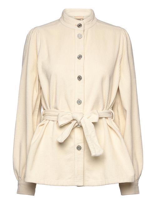 Stella Nova Corduroy Shirt With Belt Stella Nova Cream