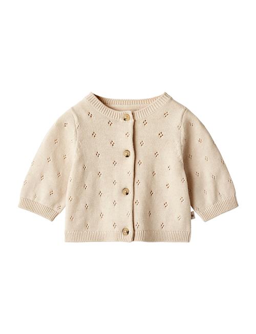 Se Wheat Knit Cardigan Maia Wheat Beige ved Booztlet