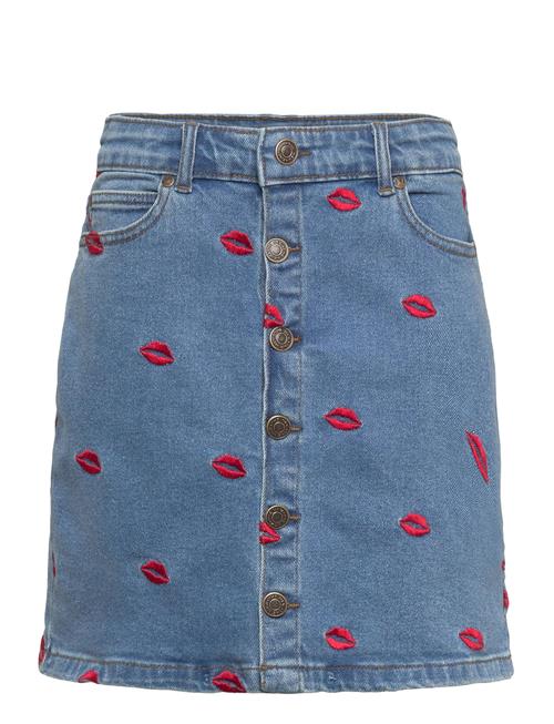 The New Tnlips Denim Skirt The New Blue