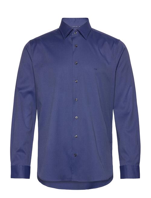 Michael Kors Diamond Dobby Slim Shirt Michael Kors Blue