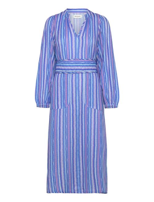 Lollys Laundry Parisll Midi Dress Ls Lollys Laundry Blue