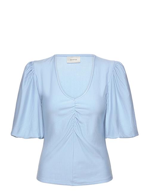 Gestuz Rifagz Ss Balloon Blouse Gestuz Blue