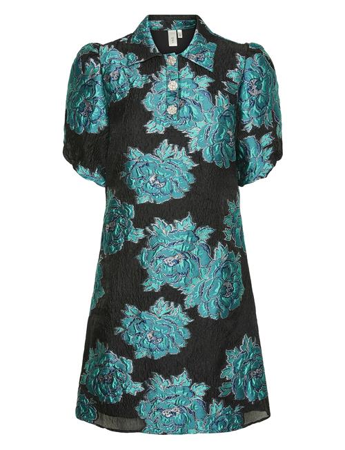 YAS Yaslize Metalic Jacquard 2/4 Dress YAS Black