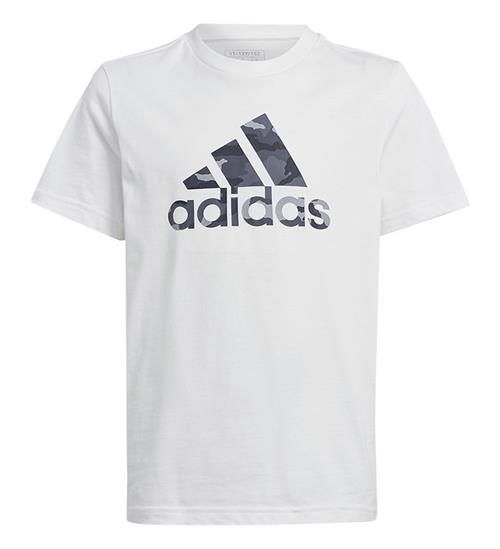 Se adidas Performance adidas Performance T-shirt - Camo - Hvid ved KidsWorld