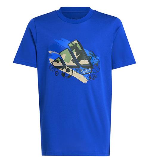 Se adidas Performance T-shirt - Train - BlÃ¥ ved KidsWorld