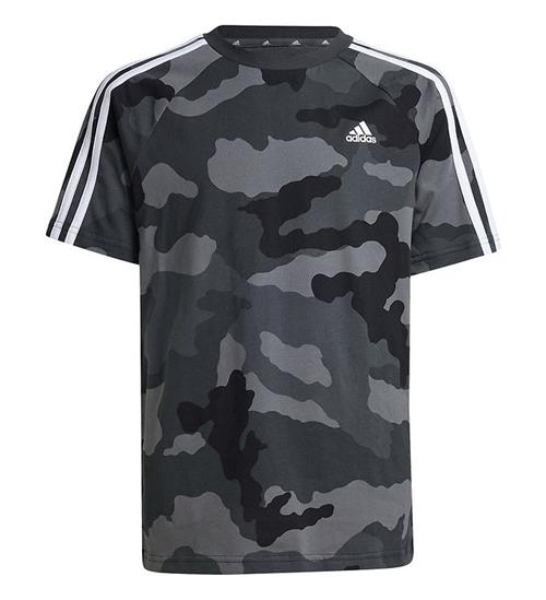 adidas Performance adidas Performance T-shirt - J BL Camo T - GrÃ¥/Sort