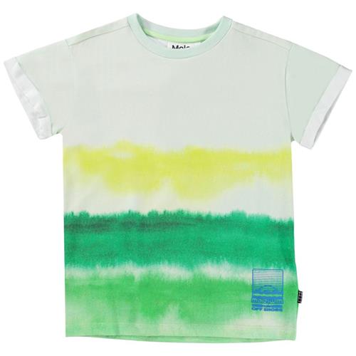 Se Molo GOTS Randon T-shirt Aqua Green | Grønn | 116 cm ved Babyshop